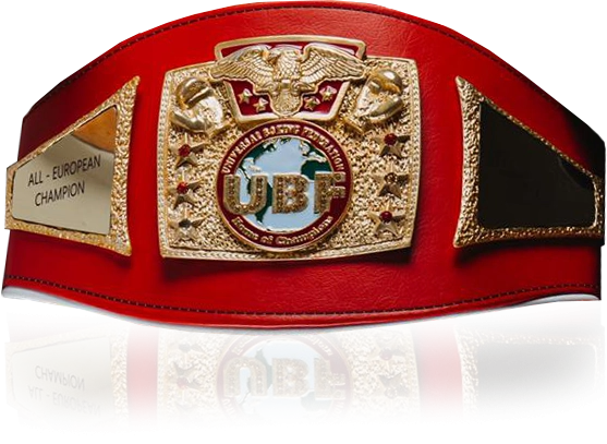 UBF Champion Gürtel von Moritz Hütten